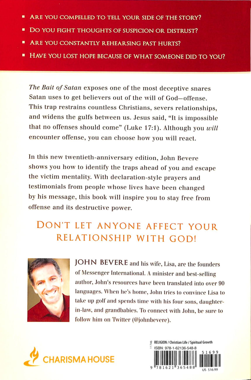 The Bait of Satan: Living Free From the Deadly Trap of Offense (20th Anniversary Edition) Paperback