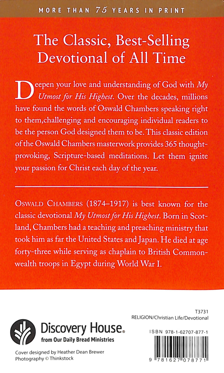 My Utmost For His Highest (Classic Edition) Paperback