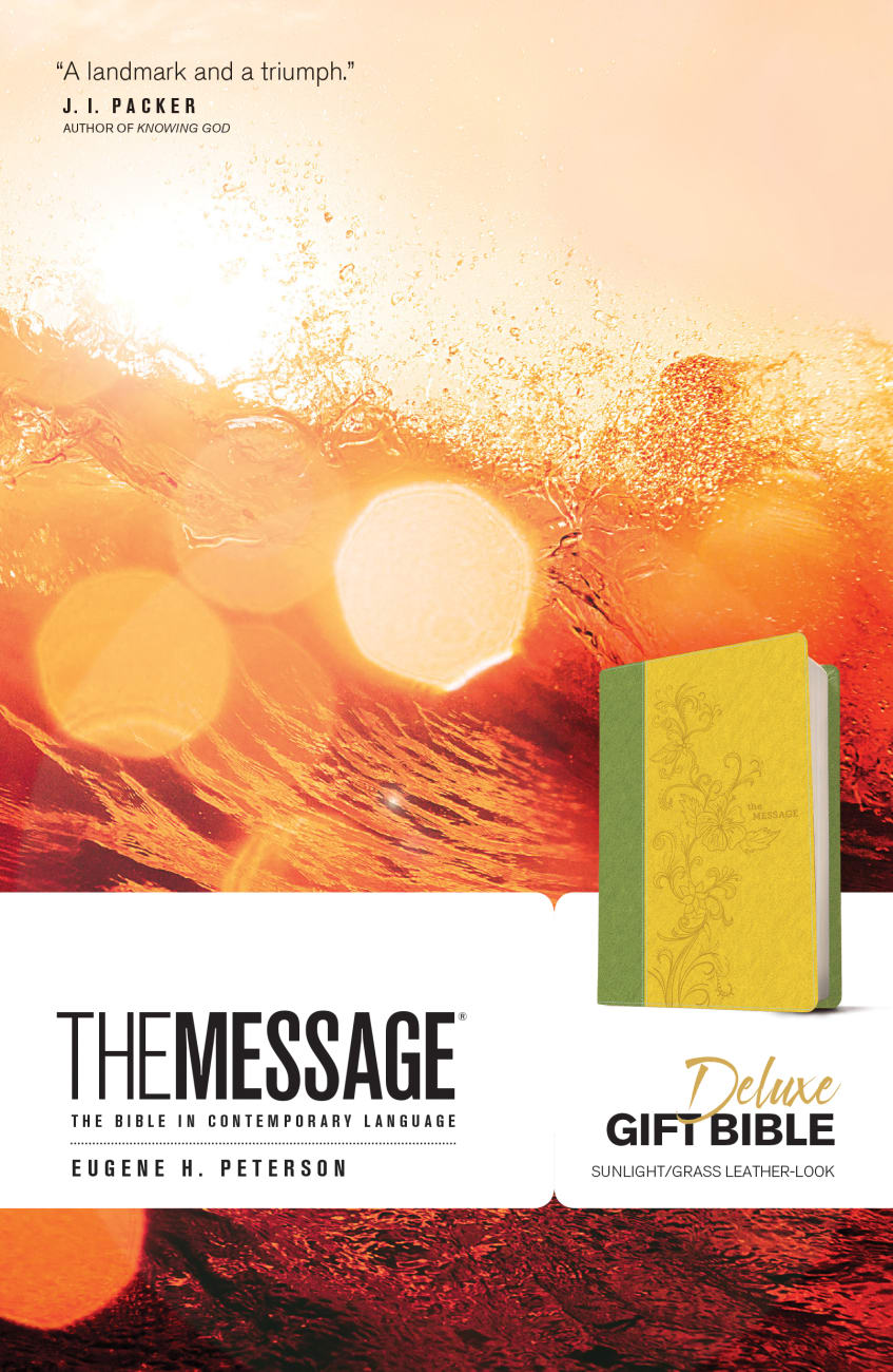 Message Deluxe Gift Bible Sunlight Grass (Black Letter Edition) Imitation Leather