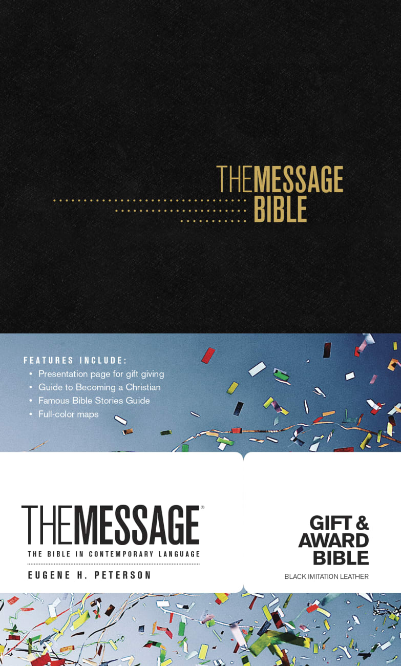 Message Gift and Award Bible Black (Black Letter Edition) Imitation Leather