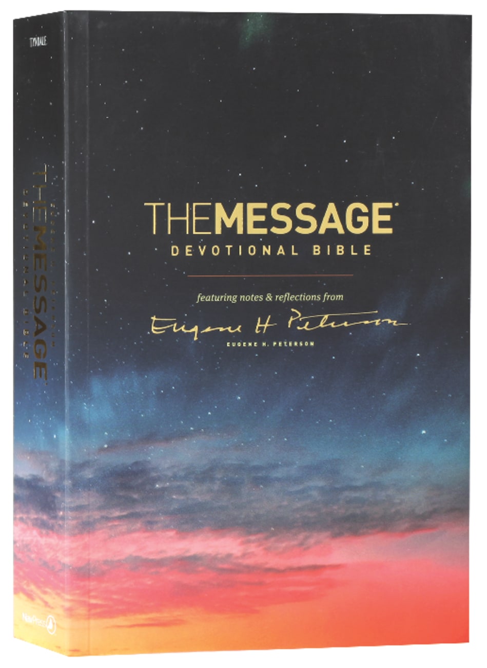Message Devotional Bible (Black Letter Edition) Paperback