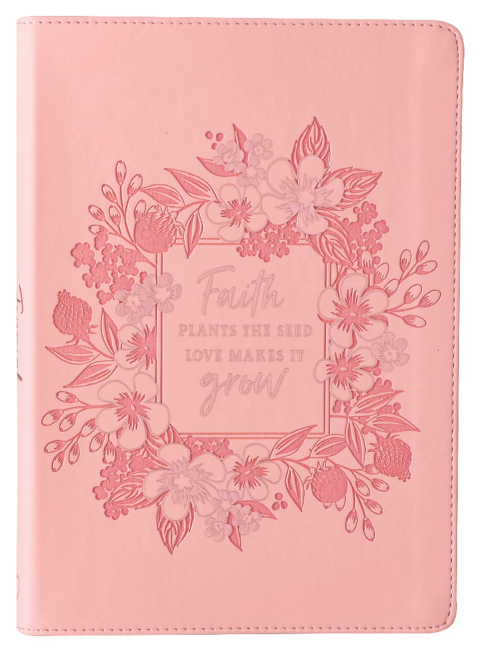 Journal: Grow in Faith, Pink Imitation Leather