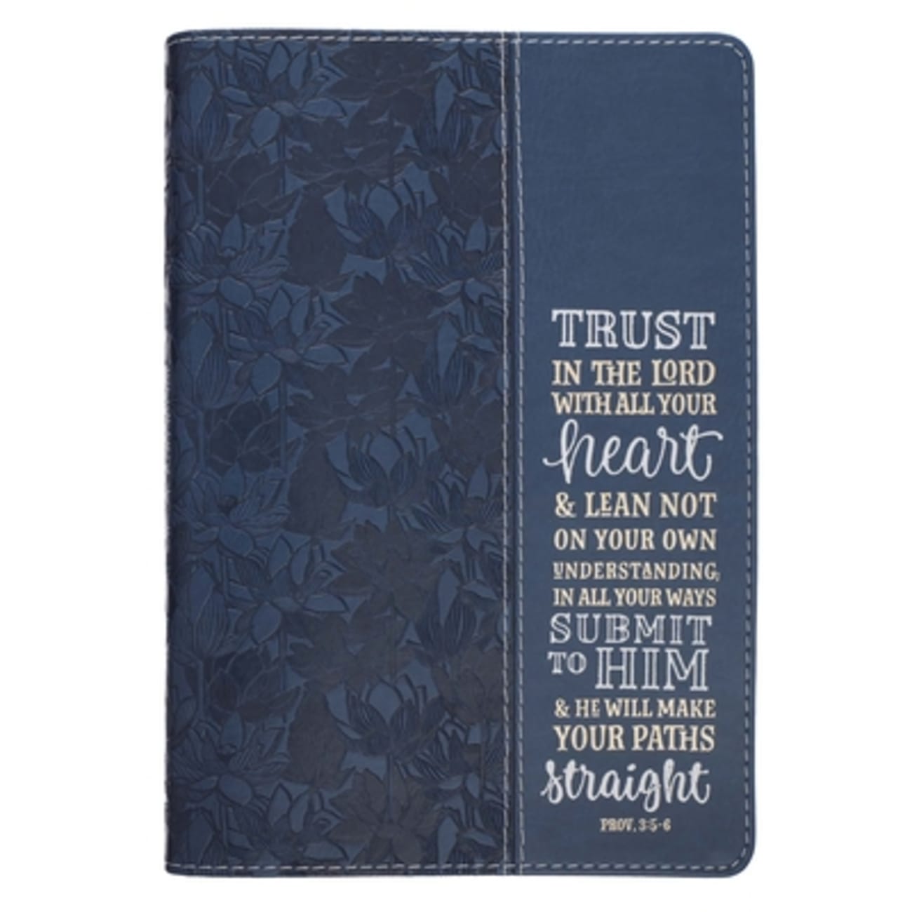 Journal: Trust in the Lord, Navy, Slimline Imitation Leather