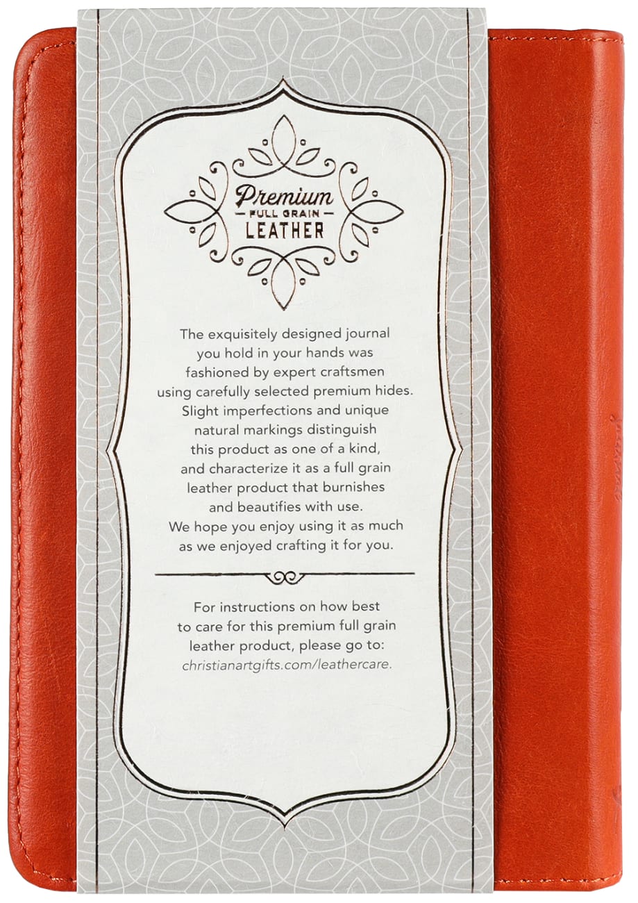Journal: Genuine Leather Handy-Sized Journal, Be Still and Know Genuine Leather