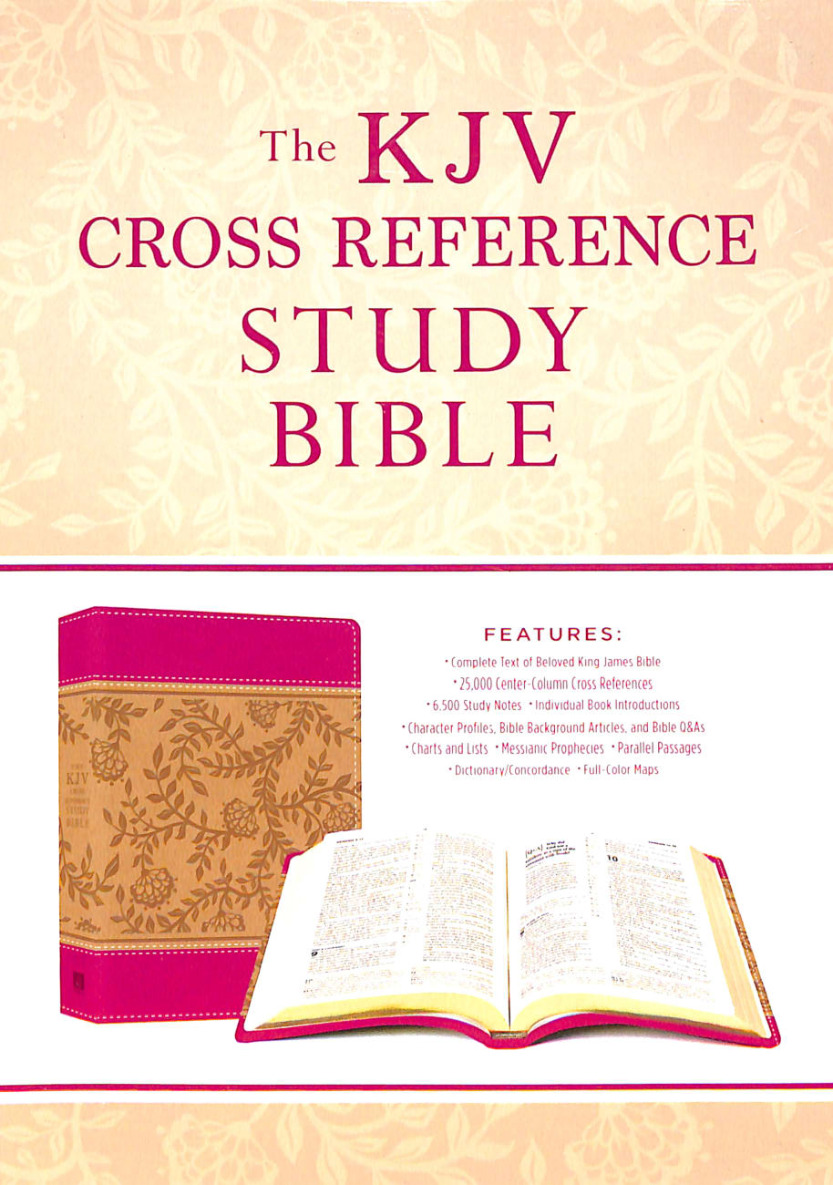 KJV Cross Reference Study Bible Compact Peony Blossoms (Red Letter Edition) Paperback