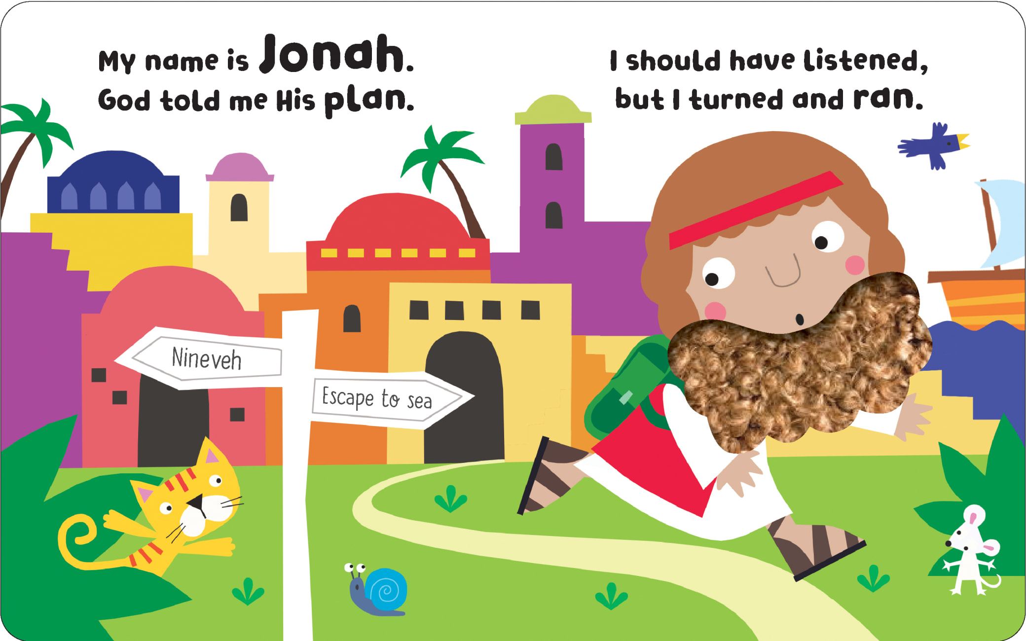 Jonah and the Big Fish With Touch and Feel Padded Board Book
