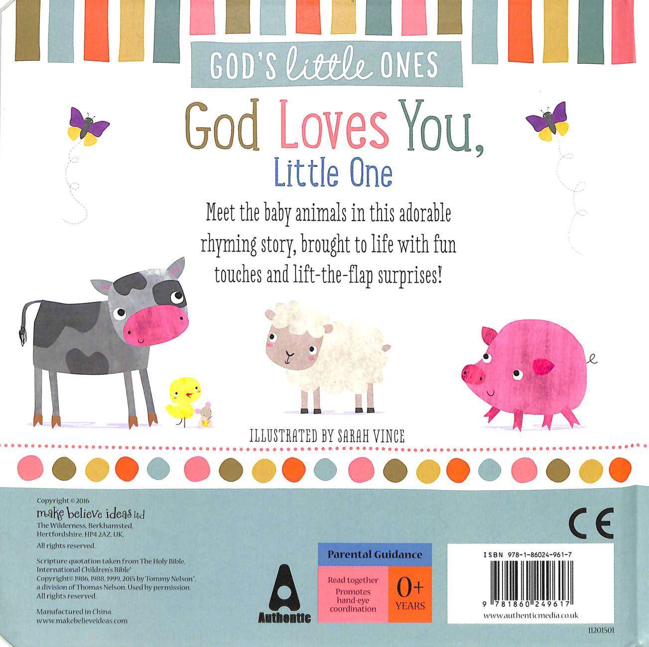 God Loves You, Little One (God's Little Lamb Series) Board Book