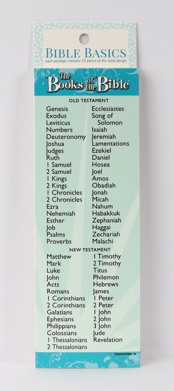 Books of the Bible (10 Pack) (Bible Basics Bookmark Series) Stationery