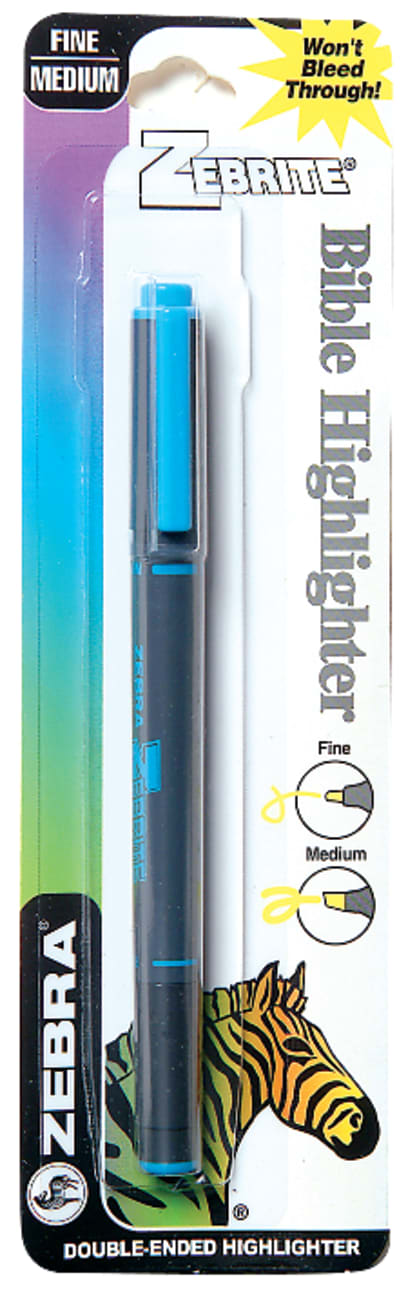 Highlighter: Zebrite Carded Blue Pens & Pencils