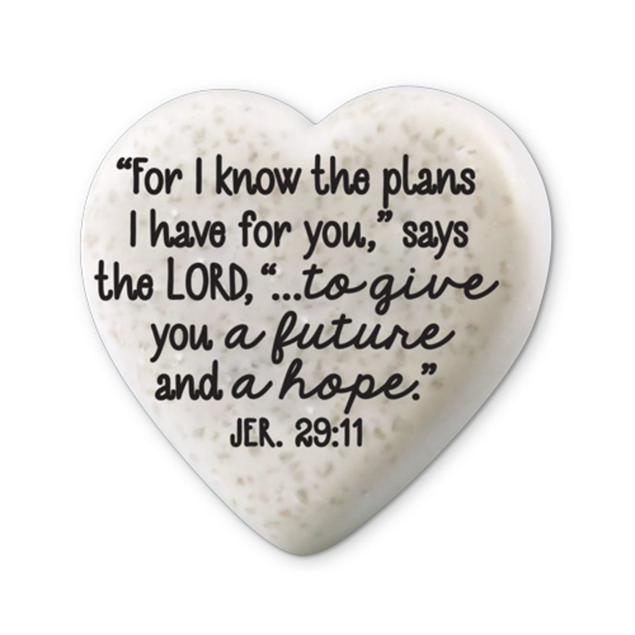 Scripture Stone: Hearts of Hope - Journey (Jeremiah 29:11) Homeware