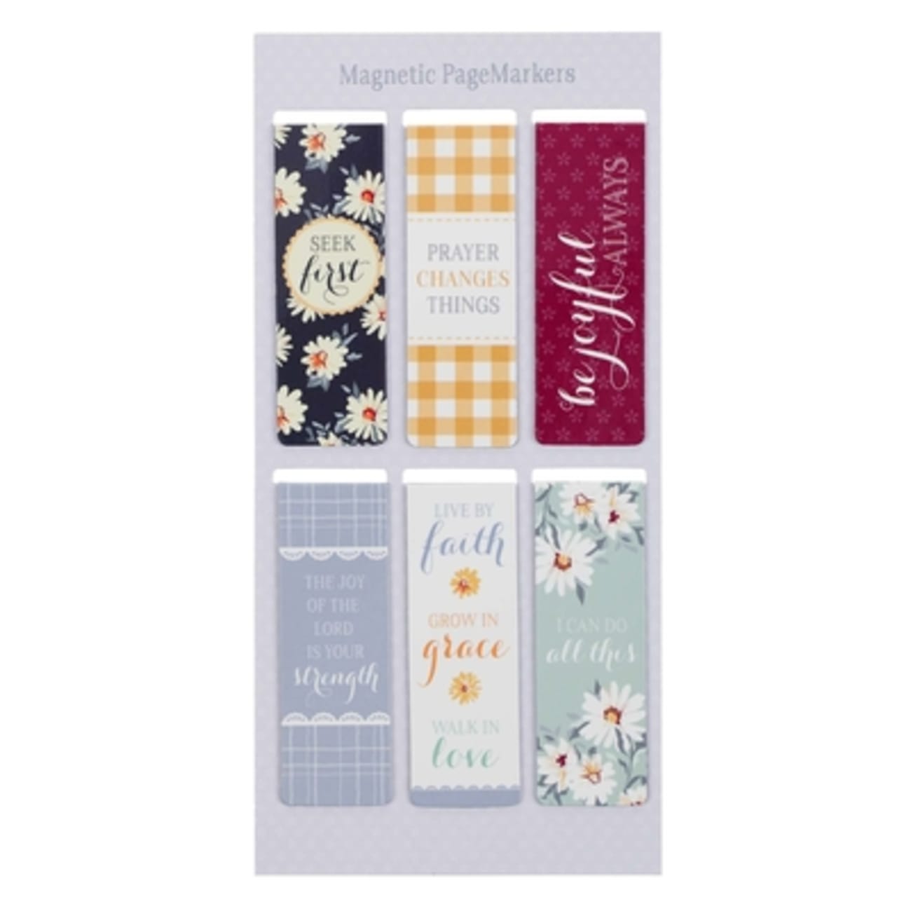 Bookmark Magnetic: Daisies (Set Of 6) Stationery
