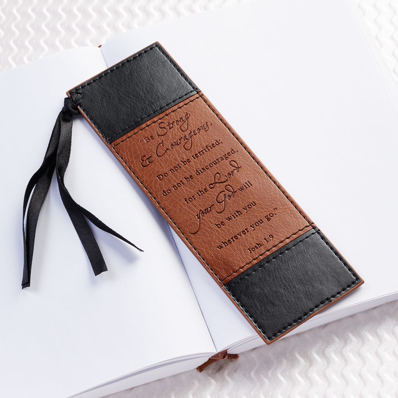 Bookmark: Be Strong and Courageous Imitation Leather