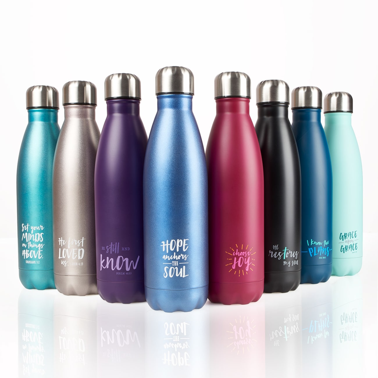 Water Bottle 500ml Stainless Steel: Blue - I Know the Plans (Vacuum Sealed) Homeware