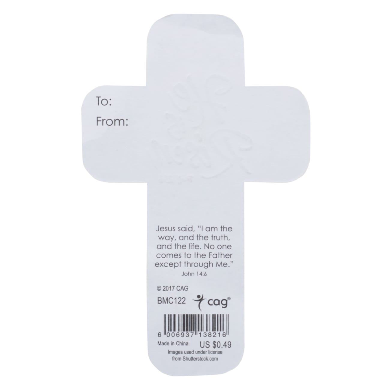 Bookmark Cross-Shaped: He is Risen Stationery