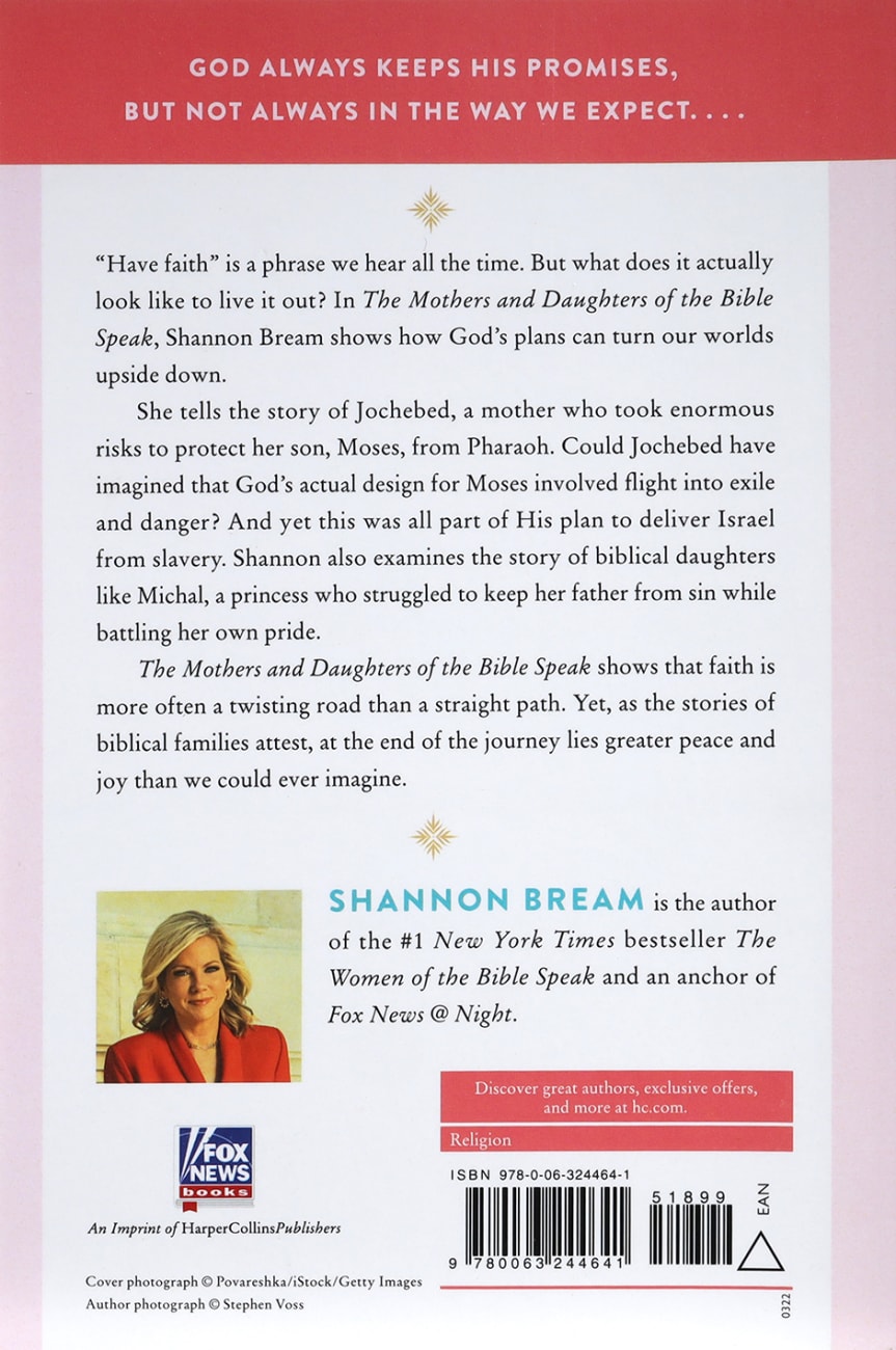 the mothers and daughters of the bible by shannon bream
