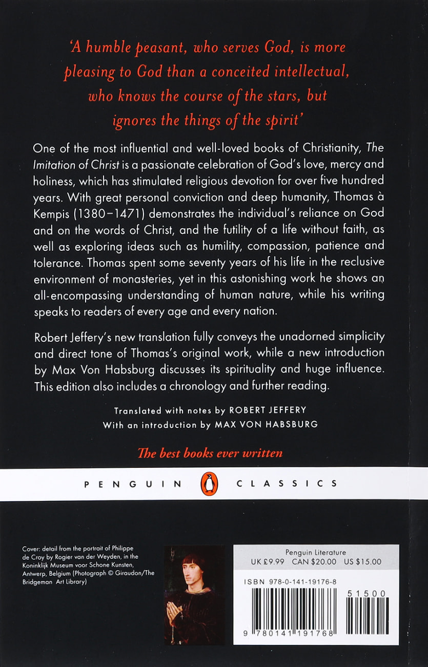 The Imitation of Christ (Penguin Black Classics Series) Paperback