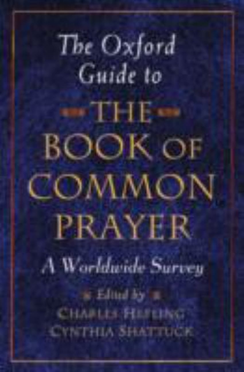 The Oxford Guide to the Book of Common Prayer Paperback