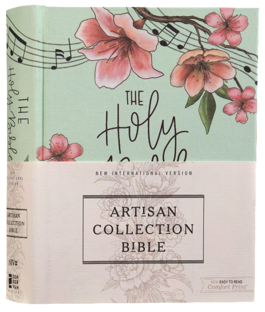NIV Artisan Collection Bible Teal Floral (Red Letter Edition) Hardback