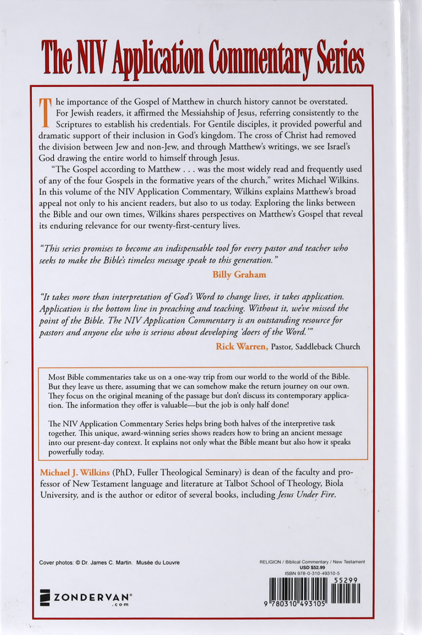 Matthew (Niv Application Commentary Series)