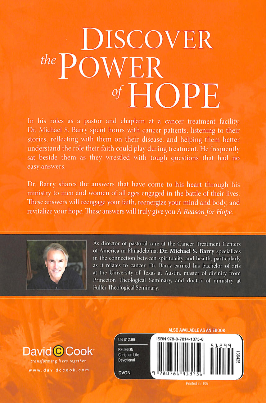 A Reason For Hope Paperback