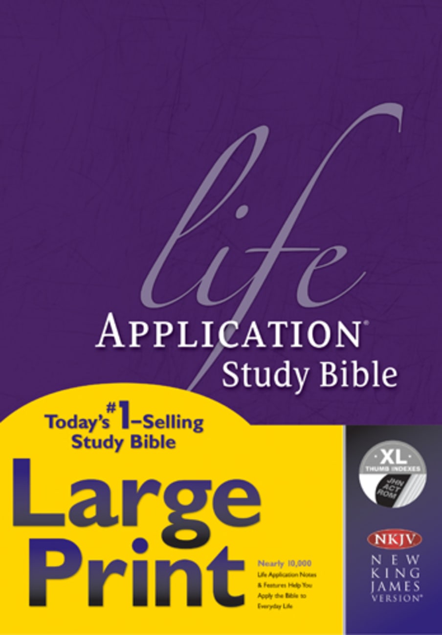 NKJV Life Application Study Bible Large Print Indexed 2nd Edition (Red Letter Edition) Hardback
