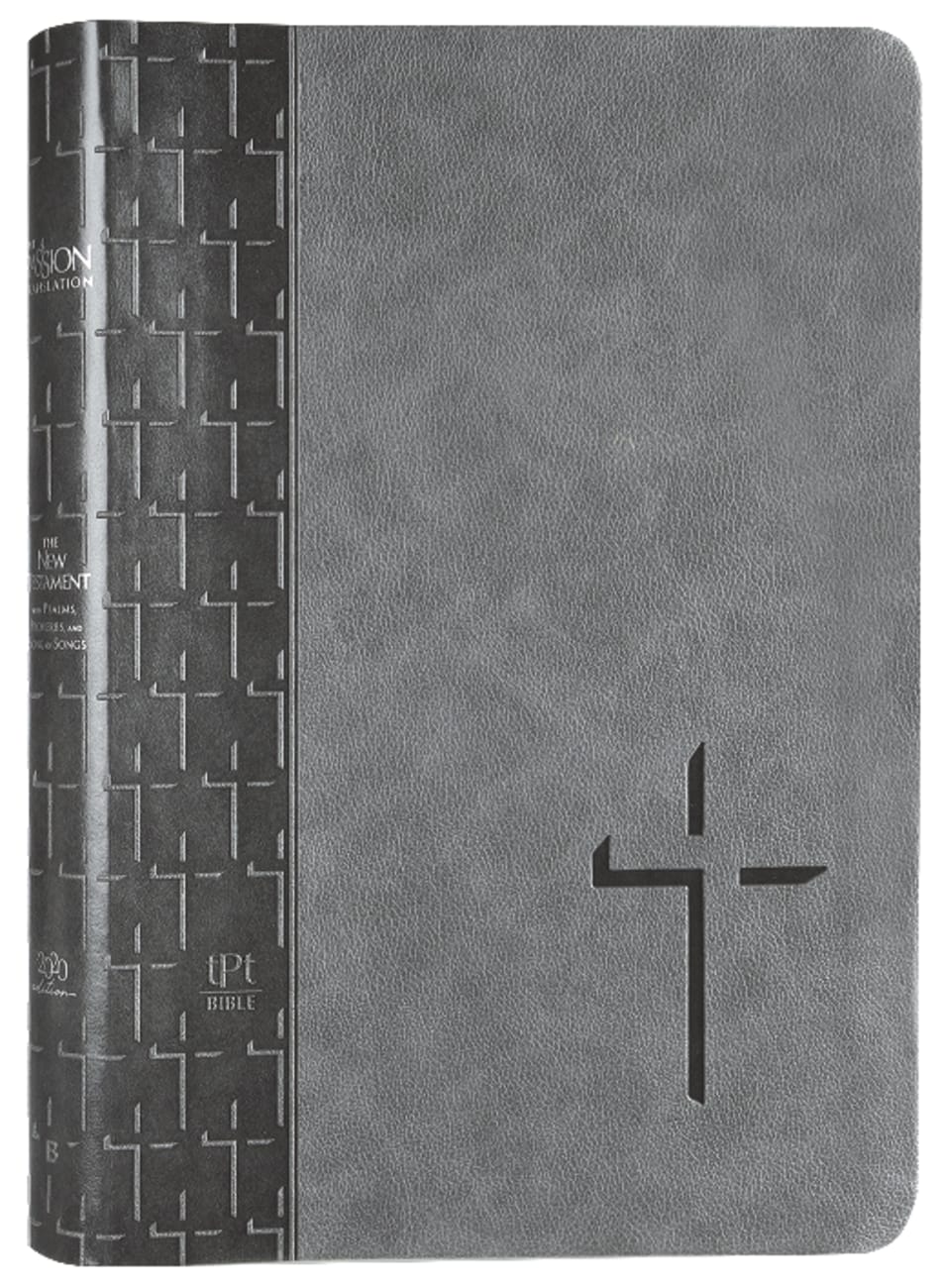 TPT New Testament Large Print Gray (With Psalms, Proverbs And The Song Of Songs) Imitation Leather