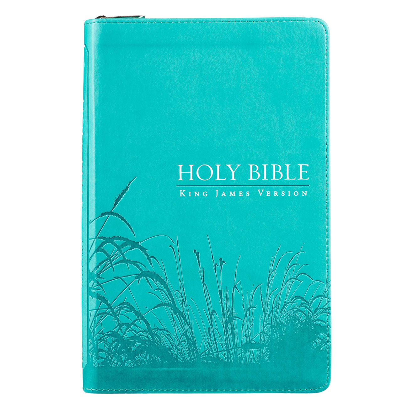 KJV Gift and Award Bible Zippered Aqua Red Letter Edition Imitation Leather