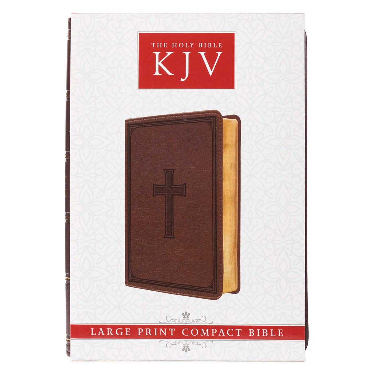 KJV Compact Large Print Dark Brown Red Letter Edition Imitation Leather