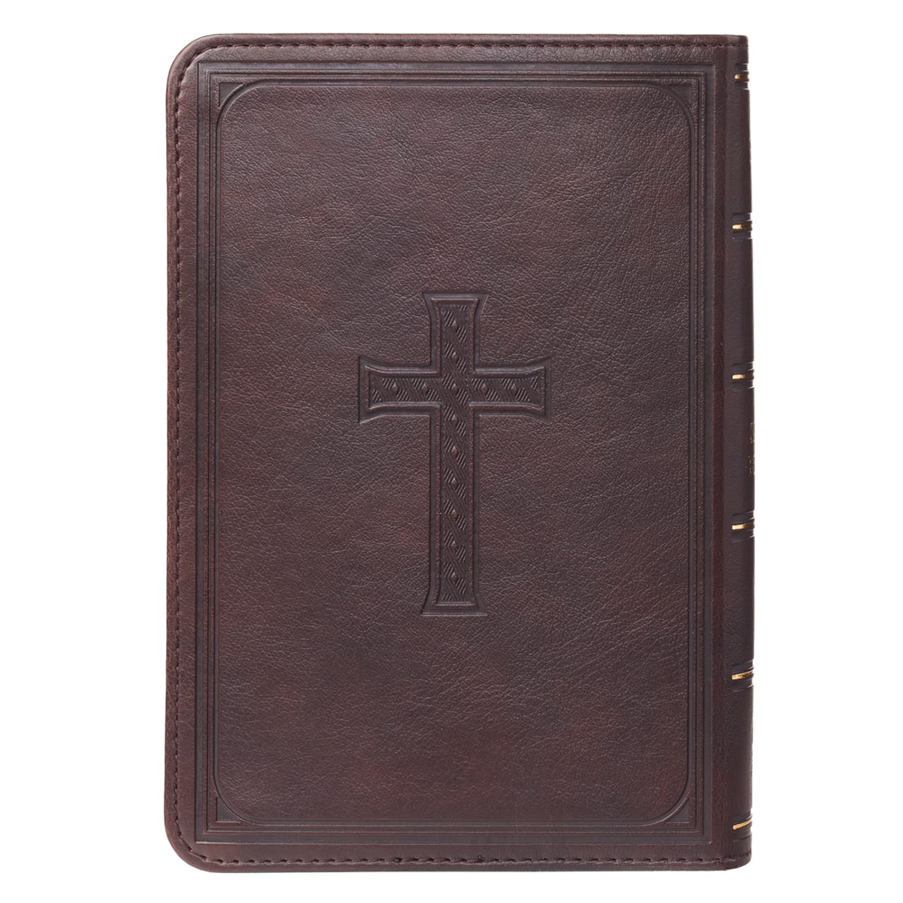 KJV Compact Large Print Dark Brown Red Letter Edition Imitation Leather