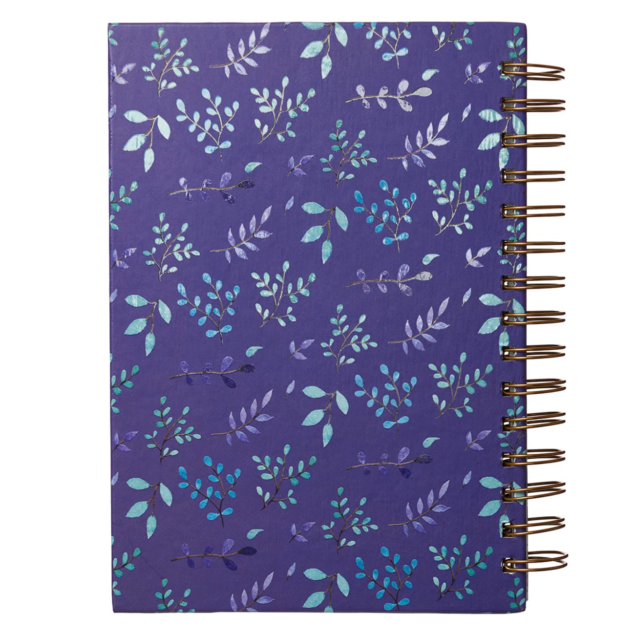 Journal: I Can Do All This Through Him Purple/Floral (Phil 4:13) Spiral
