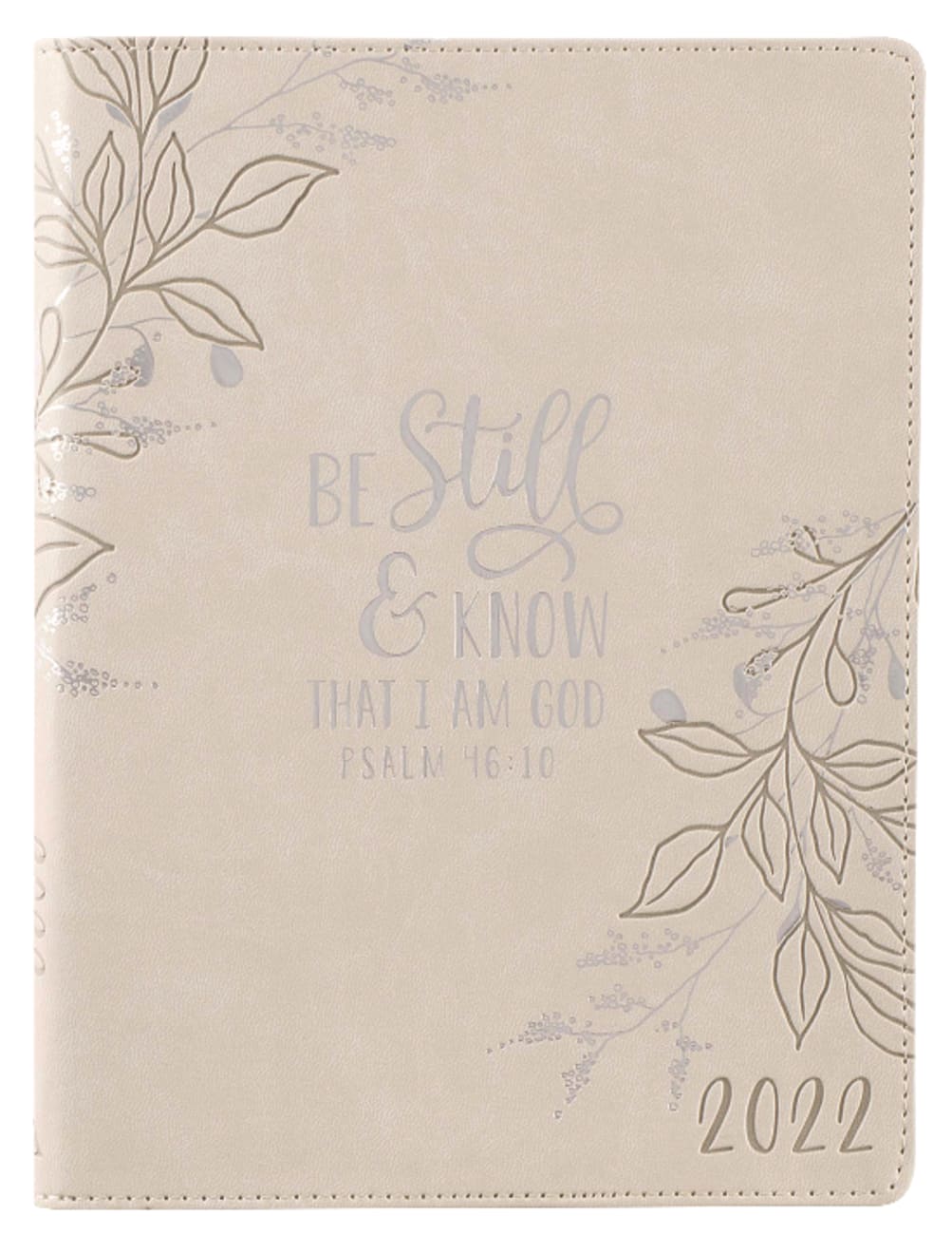2021-2022 18-Month Large Diary/Planner: Be Still, Grey (August 2021 To January 2023) Imitation Leather