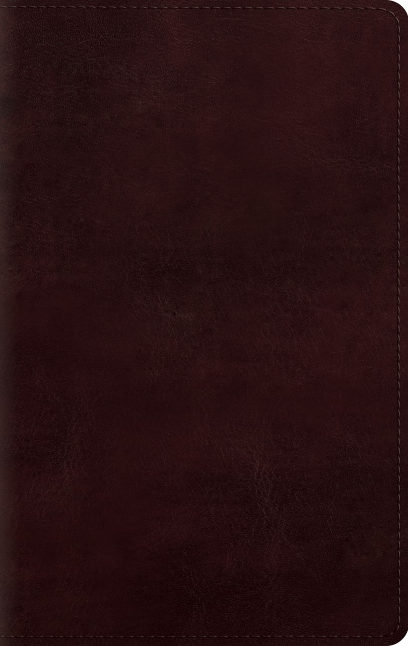 ESV Large Print Personal Size Bible Mahogany (Red Letter Edition) Imitation Leather