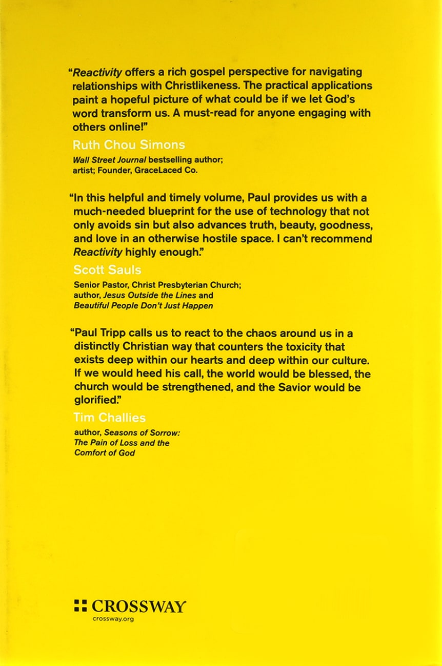 Reactivity by Paul David Tripp Koorong