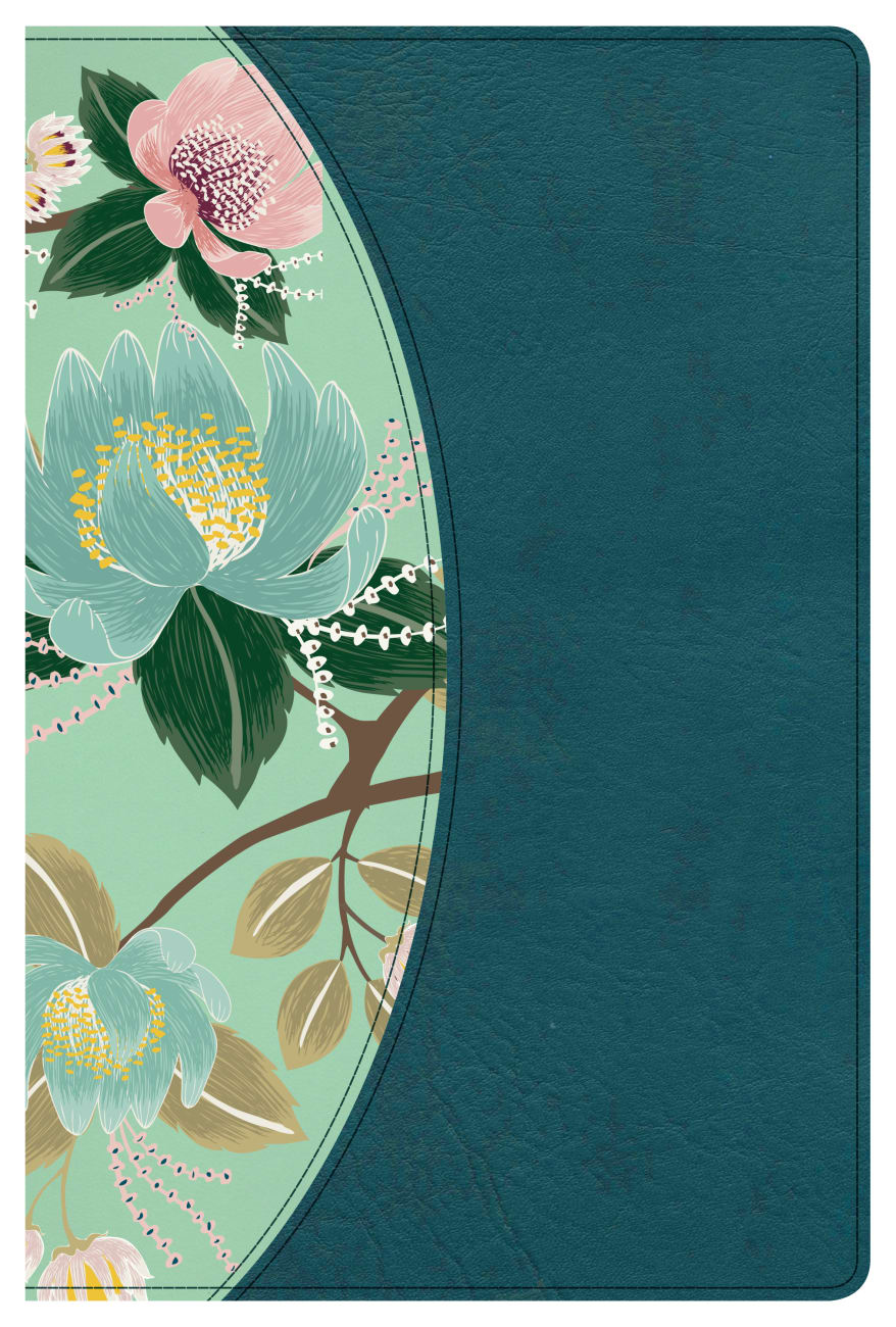 CSB Study Bible For Women Teal Flowers Indexed Imitation Leather