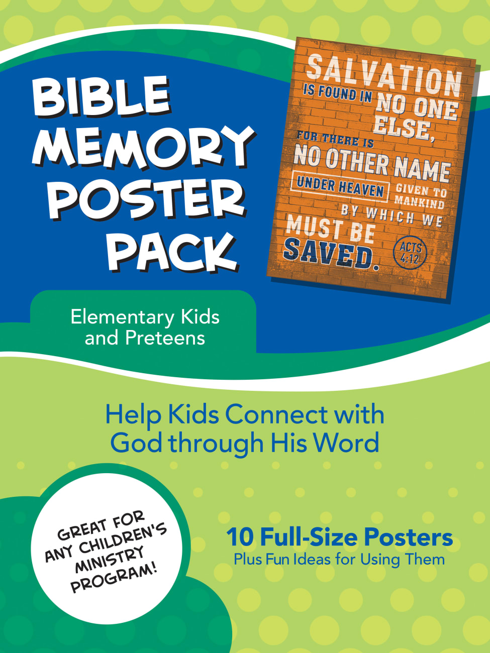 Bible Memory Poster Pack For Elementary Kids Posters