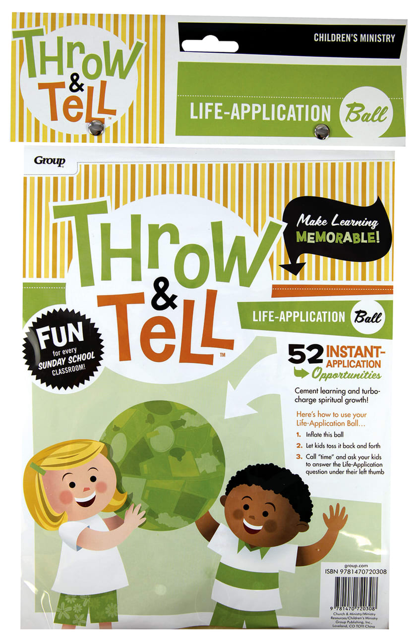 Throw & Tell Ball: Life Application Novelty
