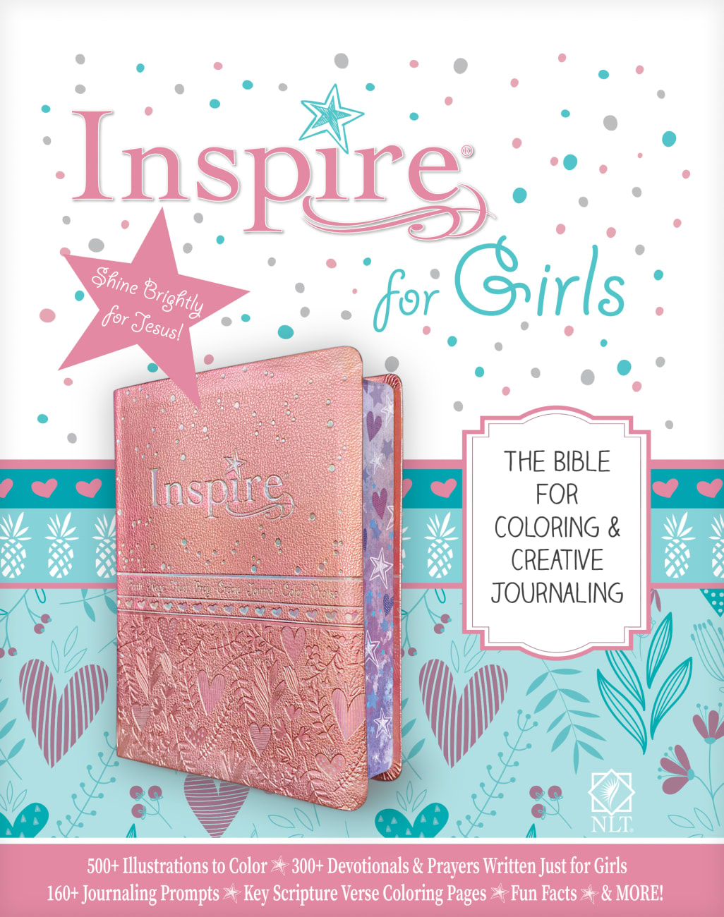 Nlt Inspire Bible For Girls Pink By Carolyn Larsen Koorong