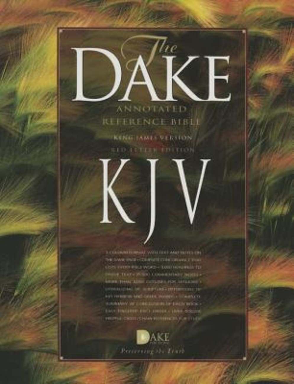 KJV Dake's Annotated Bible Burgundy Bonded Leather