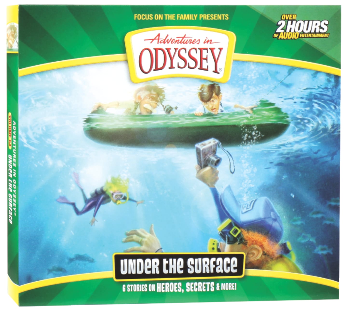 Under the Surface: 6 Stories of Heroes, Secrets, and More (2 CDS) (#64 in Adventures In Odyssey Audio Series) Compact Disc