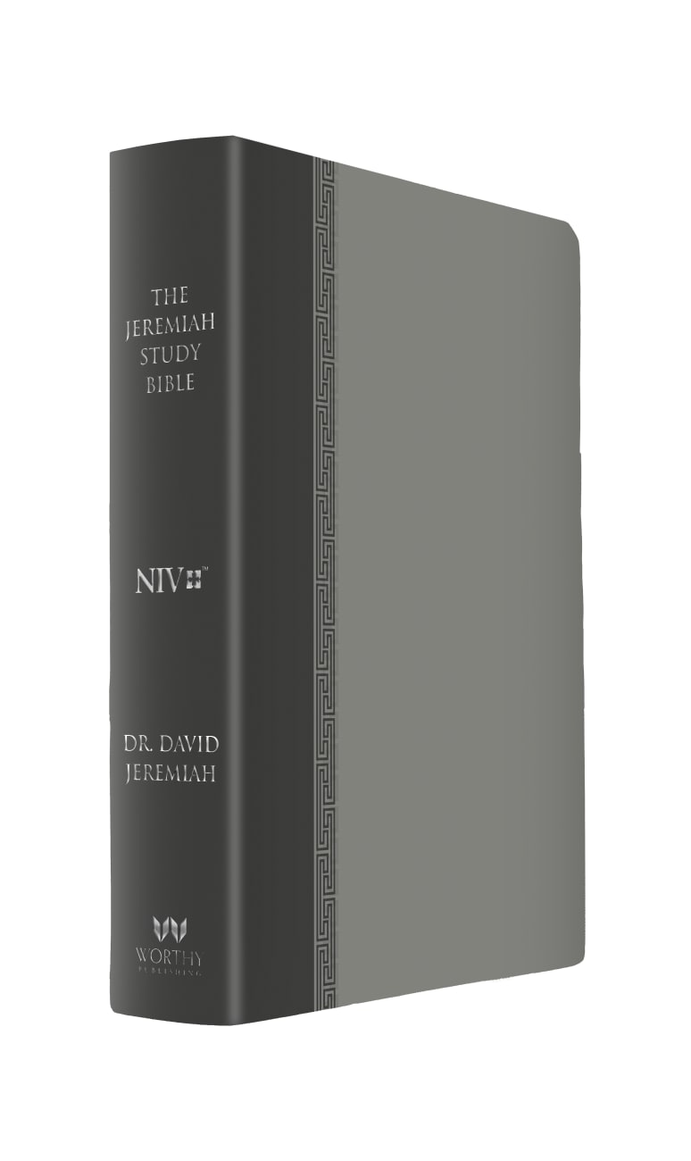 NIV the Jeremiah Study Bible Gray Premium Imitation Leather