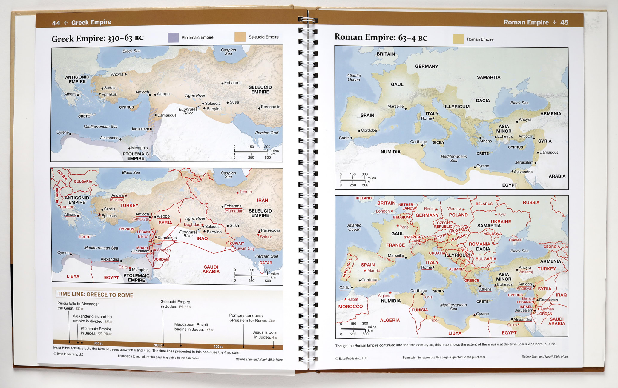 Rose Deluxe Then and Now Bible Maps (New And Expanded 2020 Edition) by
