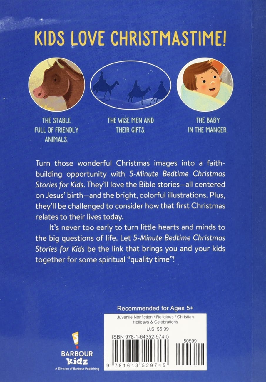 5Minute Bedtime Christmas Stories For Kids by Renae Brumbaugh Green