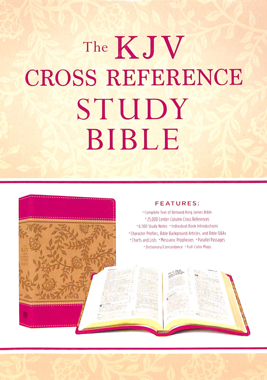 KJV Cross Reference Study Bible Compact Peony Blossoms (Red Letter Edition)  by Christopher D Hudson | Koorong