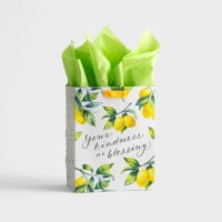 Gift Bag Medium: Your Kindness, Lemons (Ruth 2:12 Ncv) Stationery