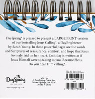 Daybrighteners: Jesus Calling Large Print (Padded Cover) Spiral