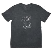 It is Well With My Soul, Medium, V-Neck, Heather Navy, Psalm 62: 5 (Grace & Truth Womens T-shirts Series)