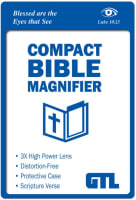 Compact Bible Magnifier: Luke 10:23 Scripture Imprint, Vinyl Sleeve Stationery