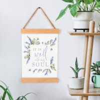 String Banner: It is Well With My Soul, Lavender Sprigs