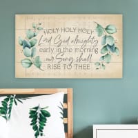 Panel Wall Art : Holy Holy Holy, Branches (Pine) (Vintage Praise Series)