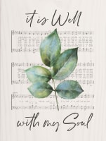 Tabletop Decor : It is Well With My Soul (Pine) (Vintage Praise Series)